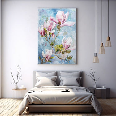 Pink Flower Watercolor Painting
